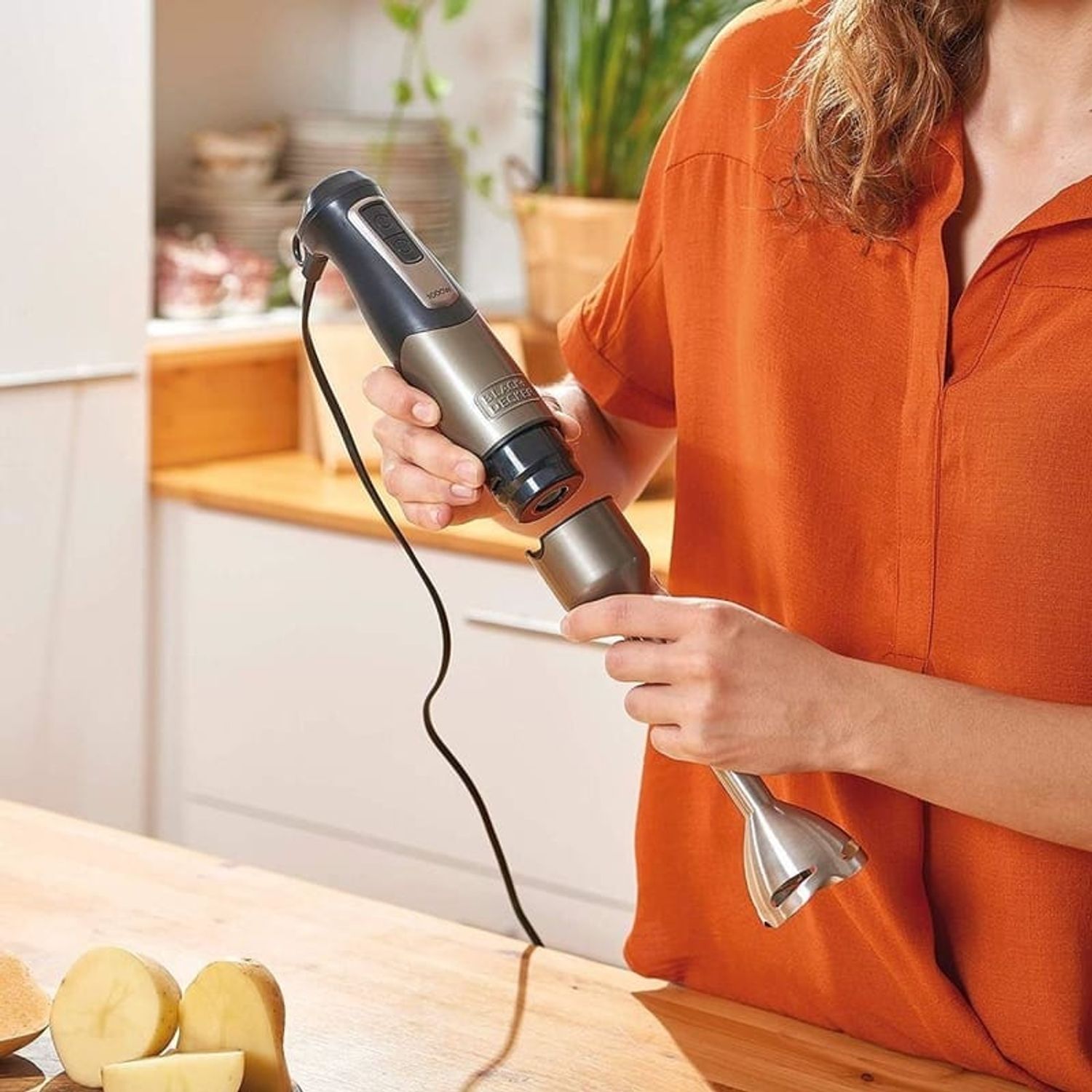 Blender de mana BXHBA1000E BlackDecker B+DES9160040B, 1000 W, 20 viteze fotografia produsului View 10 L