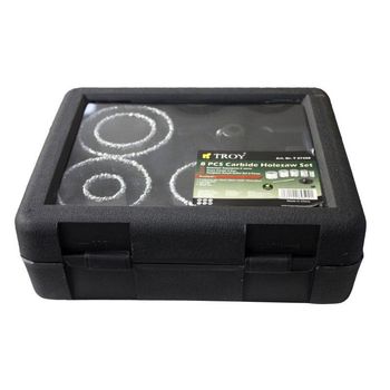 Trusa de carote troy t27408, o33-83 mm, 8 piese