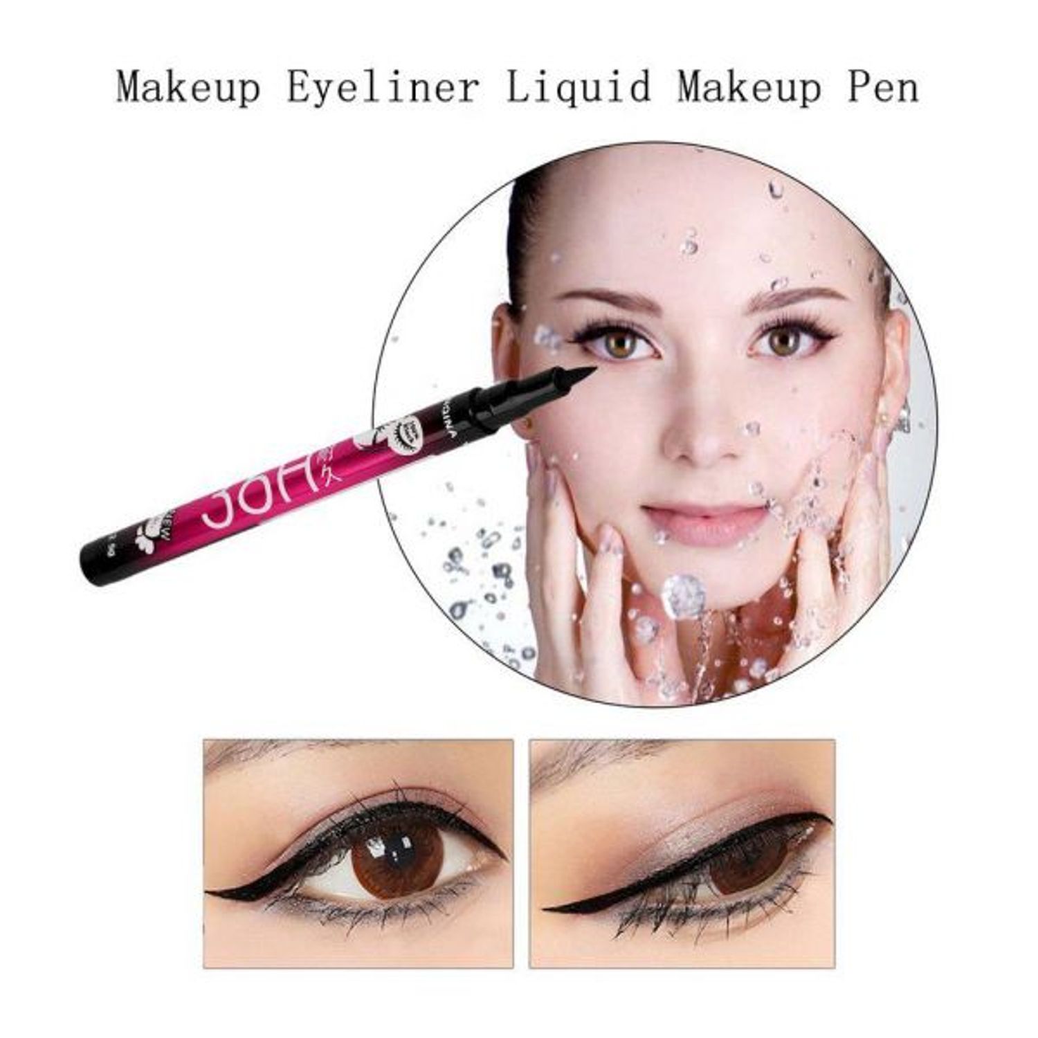 Tus de ochi rezistent YANQINA 36H lichid pentru eyeliner, de lunga durata waterproof, 01 Black, 2.5ml fotografia produsului View 2 L
