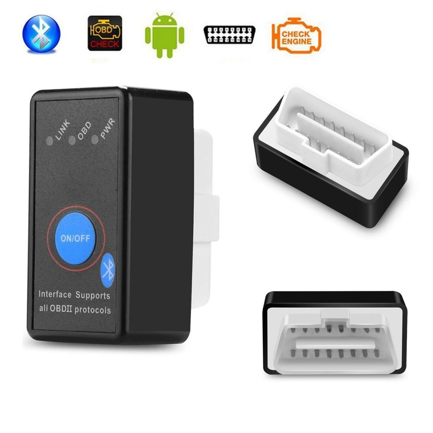 Interfata Diagnoza Mini OBD2 Bluetooth cu functie ON/OFF Torque fotografia produsului View 5 L