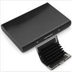 Portcard securizat RFID, aluminiu,negru fotografia produsului View 4 S