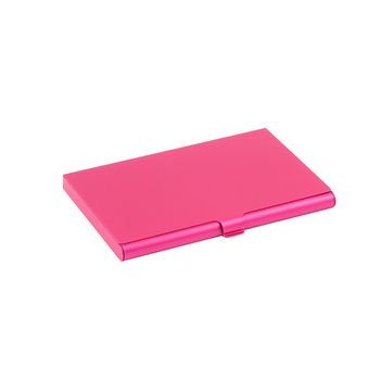 Suport carti de vizita , din aliaj usor ,fuxia