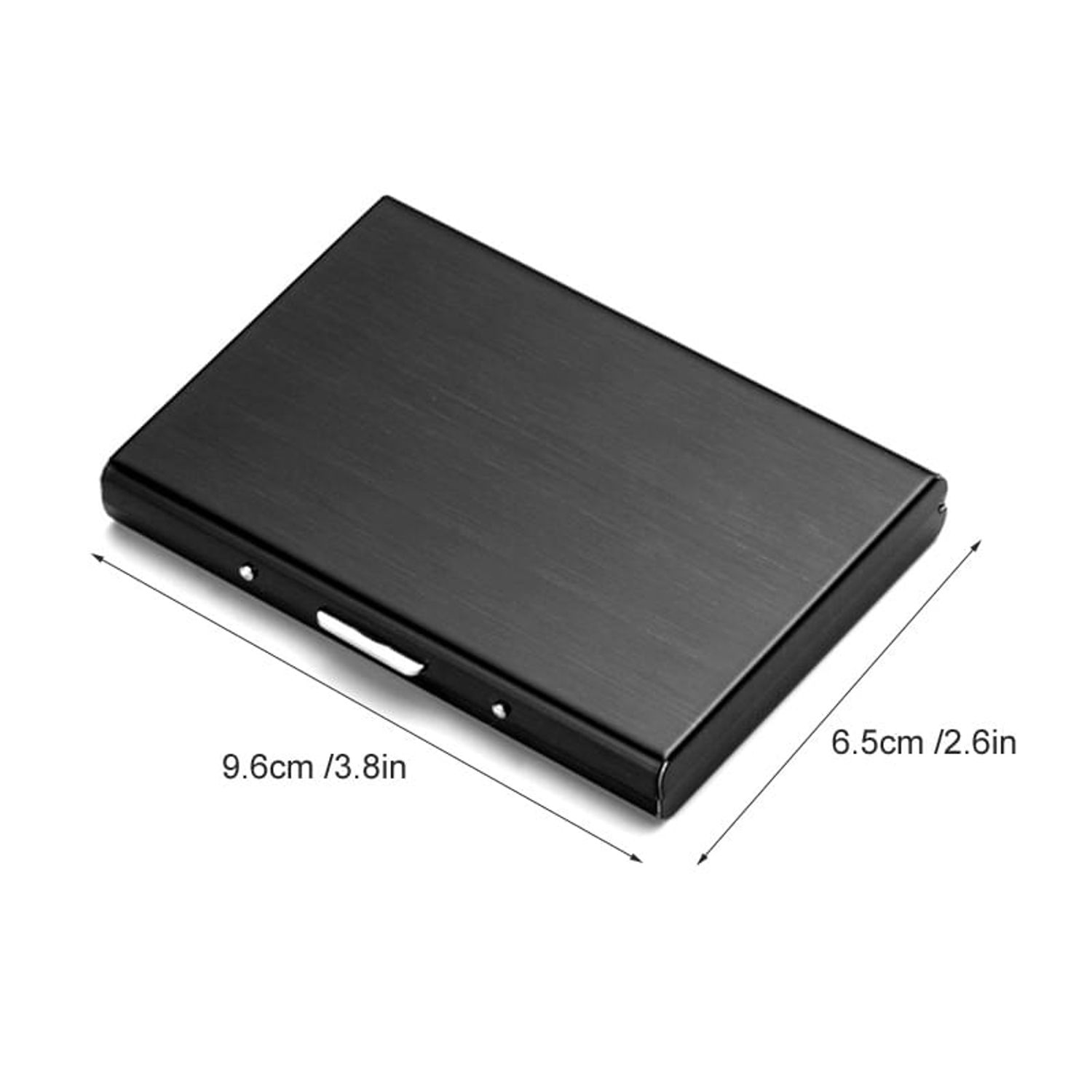Portcard securizat RFID, aluminiu,negru fotografia produsului View 6 L