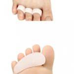 Set 2 bucati protectie pentru separarea degetelor de la picior , din silicon, alb fotografia produsului