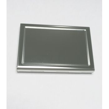 Portcard securizat rfid, aluminiu,argintiu oglinda