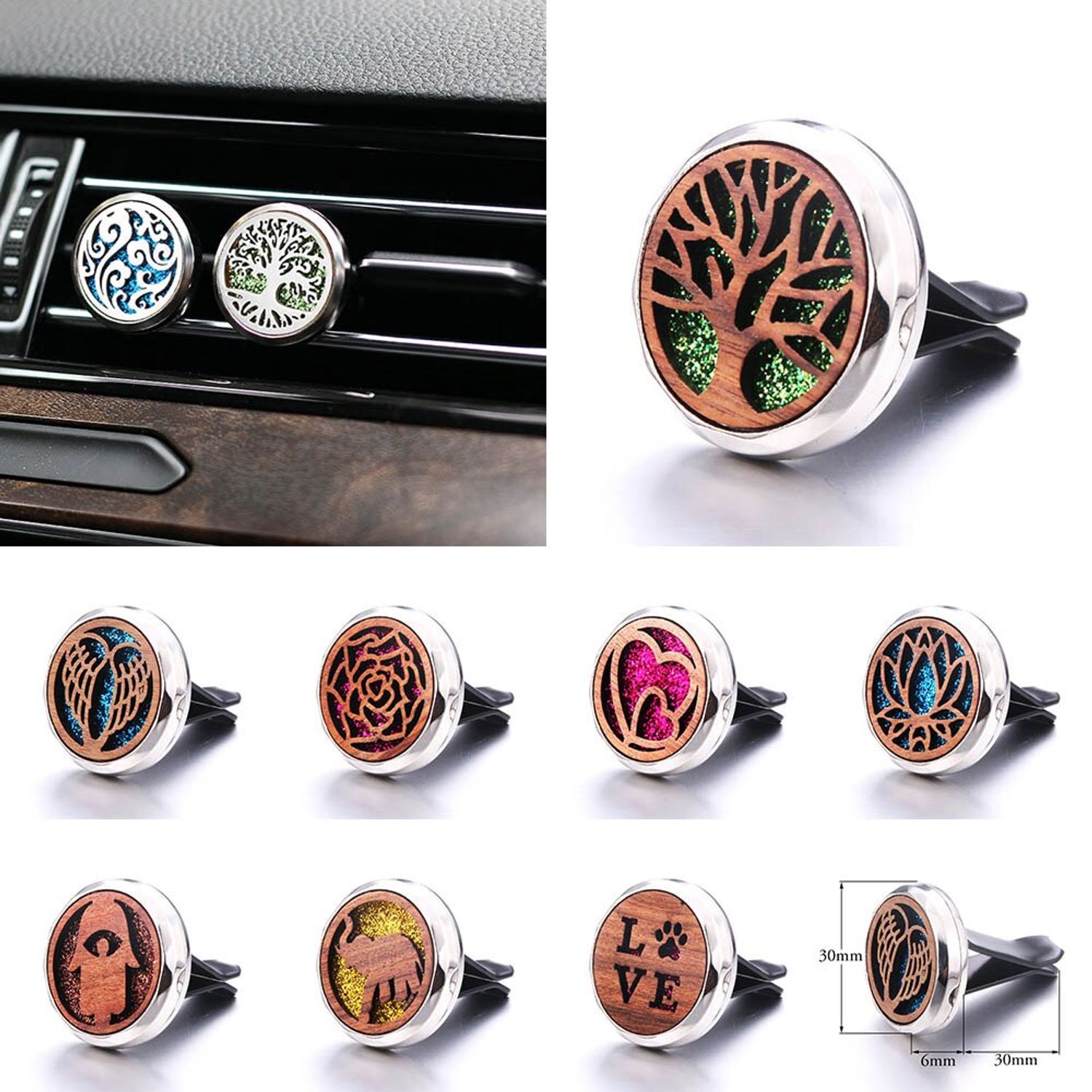 Difuzor auto aromaterapie , pentru uleiuri esentiale , Flower fotografia produsului View 2 L