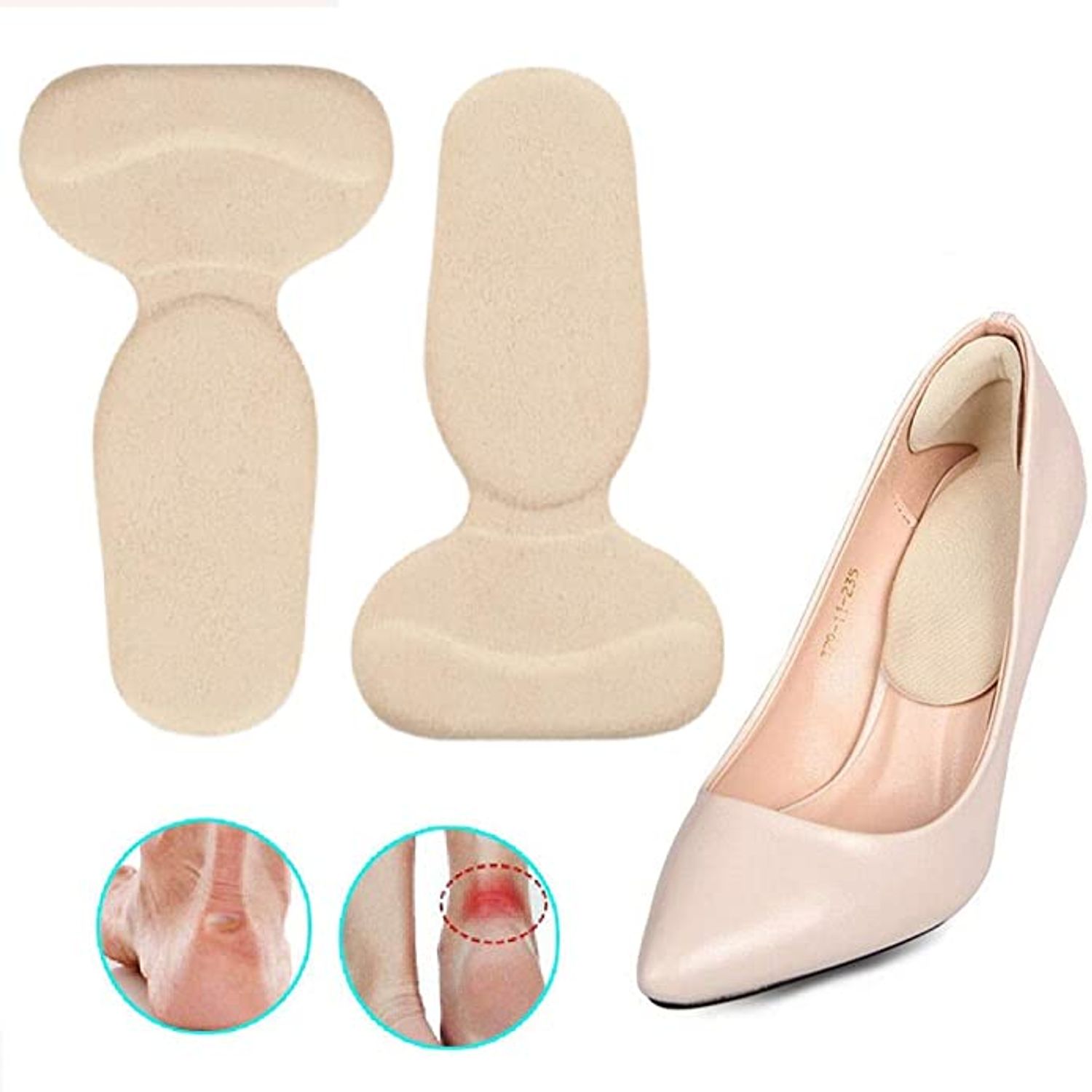 Set 2 branturi cu pernite pentru pantofi,crem fotografia produsului View 3 L