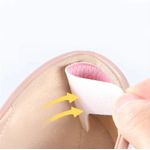 Set 2 branturi cu pernite pentru calcai , pentru incaltaminte, marime universala , Roz fotografia produsului