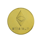 Moneda de colectie, decorativa, cryptomoneda Ethereum, plus carcasa protectie fotografia produsului