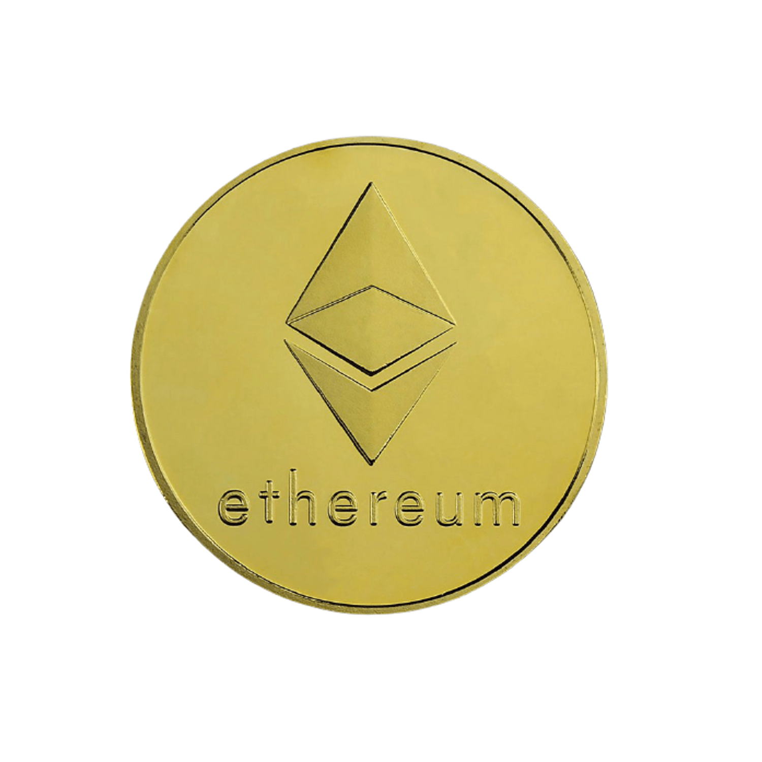 Moneda de colectie, decorativa, cryptomoneda Ethereum, plus carcasa protectie fotografia produsului