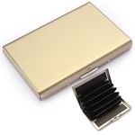Portcard securizat RFID, aluminiu,auriu fotografia produsului