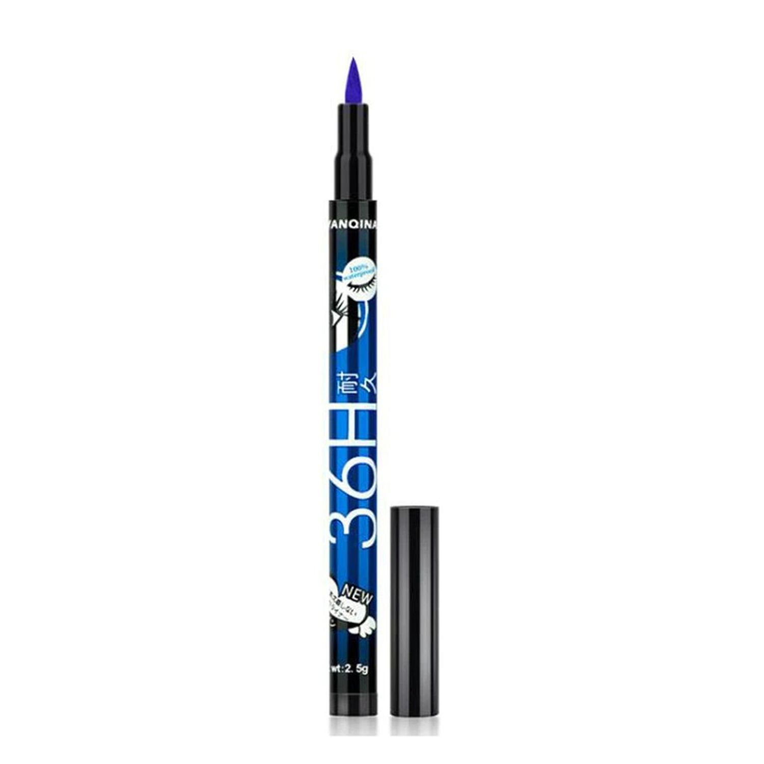 Tus de ochi rezistent YANQINA 36H lichid pentru eyeliner, de lunga durata waterproof, 03 Blue, 2.5ml fotografia produsului