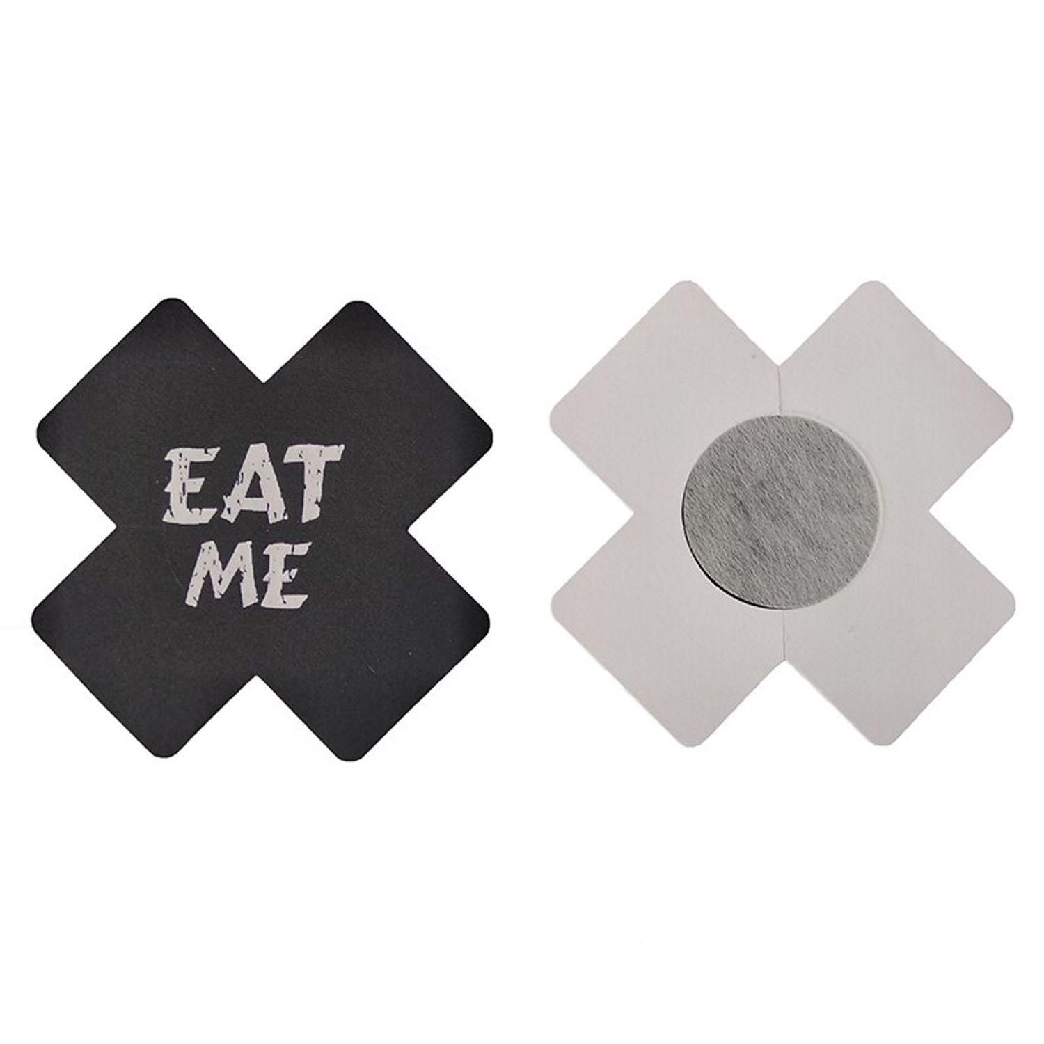 Nipple covers , material textil , Eat Me , negru , 2 buc fotografia produsului View 3 L
