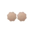 Set plasturi pentru mameloane , material textil , autocolanti , Flower , bej , 2 buc fotografia produsului View 4 S