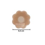 Set plasturi pentru mameloane , material textil , autocolanti , Flower , bej , 2 buc fotografia produsului View 6 S