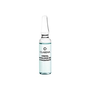 Set tratament pentru fata, ser concentrat cristal hyaluron 3d, clarena 10x3 ml