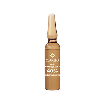 Set tratament pentru fata, acid anti - rozacee ser bioactiv 40%, clarena, 10x3ml