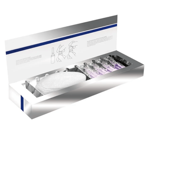 Set, paduri si terapie cu peptide pentru zona ochilor, clarena, pentru ten cu imperfectiuni, 4x3ml si 8 buc paduri