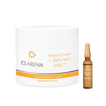 Set power cream, 100% vit c aa2g tm , pentru ten atopic, clarena, 100 ml