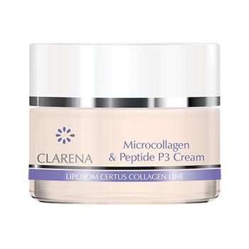 Crema de fata, microcollagen & peptide p3 cream, clarena, pentru ten matur, 50 ml