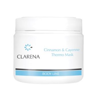 Masca de corp cu efect de slabire, cinnamon & cayenne thermo mask 500ml, clarena