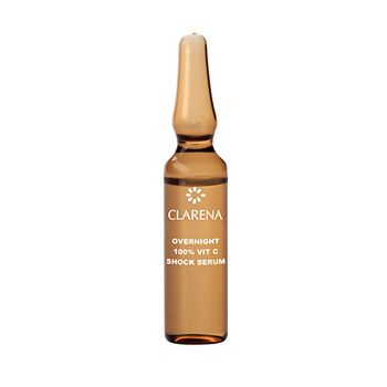Set tratament pentru fata, ser de soc 100% vitamina c, peste noapte, clarena, 10 x 3 ml
