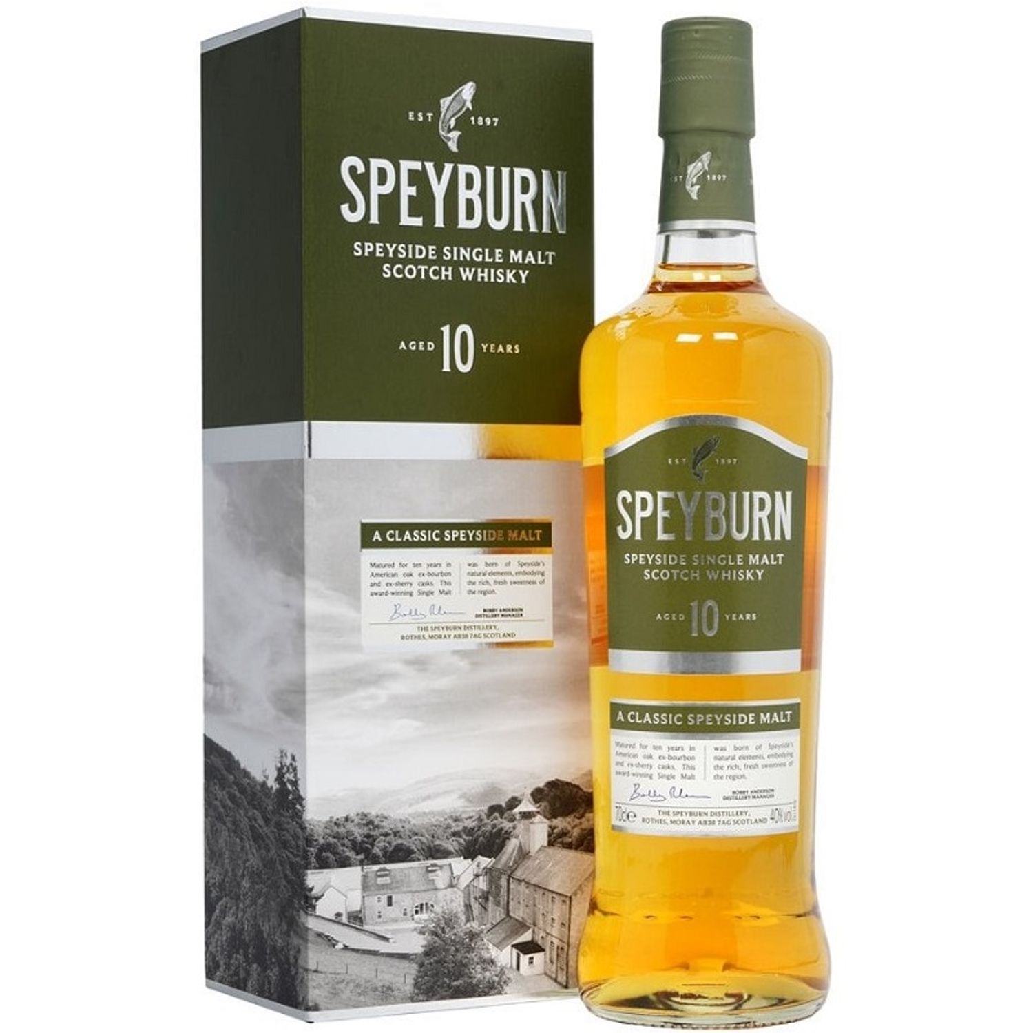 Whisky Single Malt Speyburn 10Ani 1L / 40% fotografia produsului