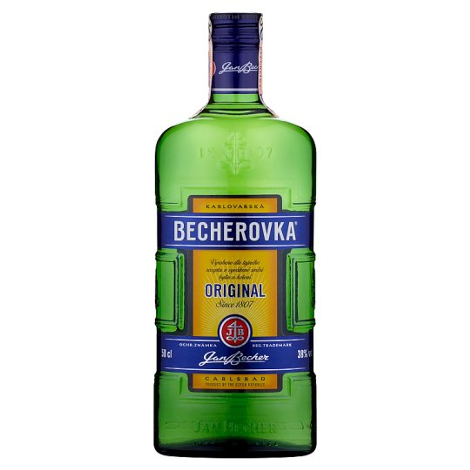 Lichior Becherovka Original 38% 0.5l fotografia produsului