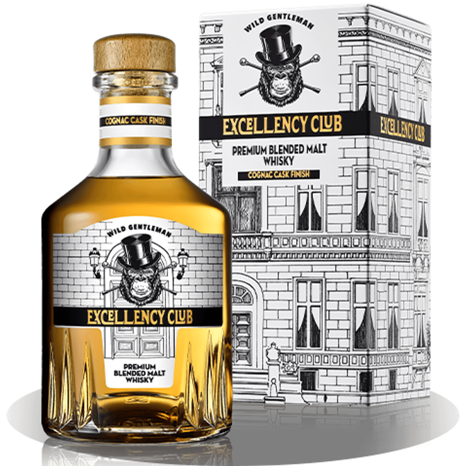 Whisky Excellency Club Cognac Cask Finish 70cl/43% fotografia produsului View 3 L