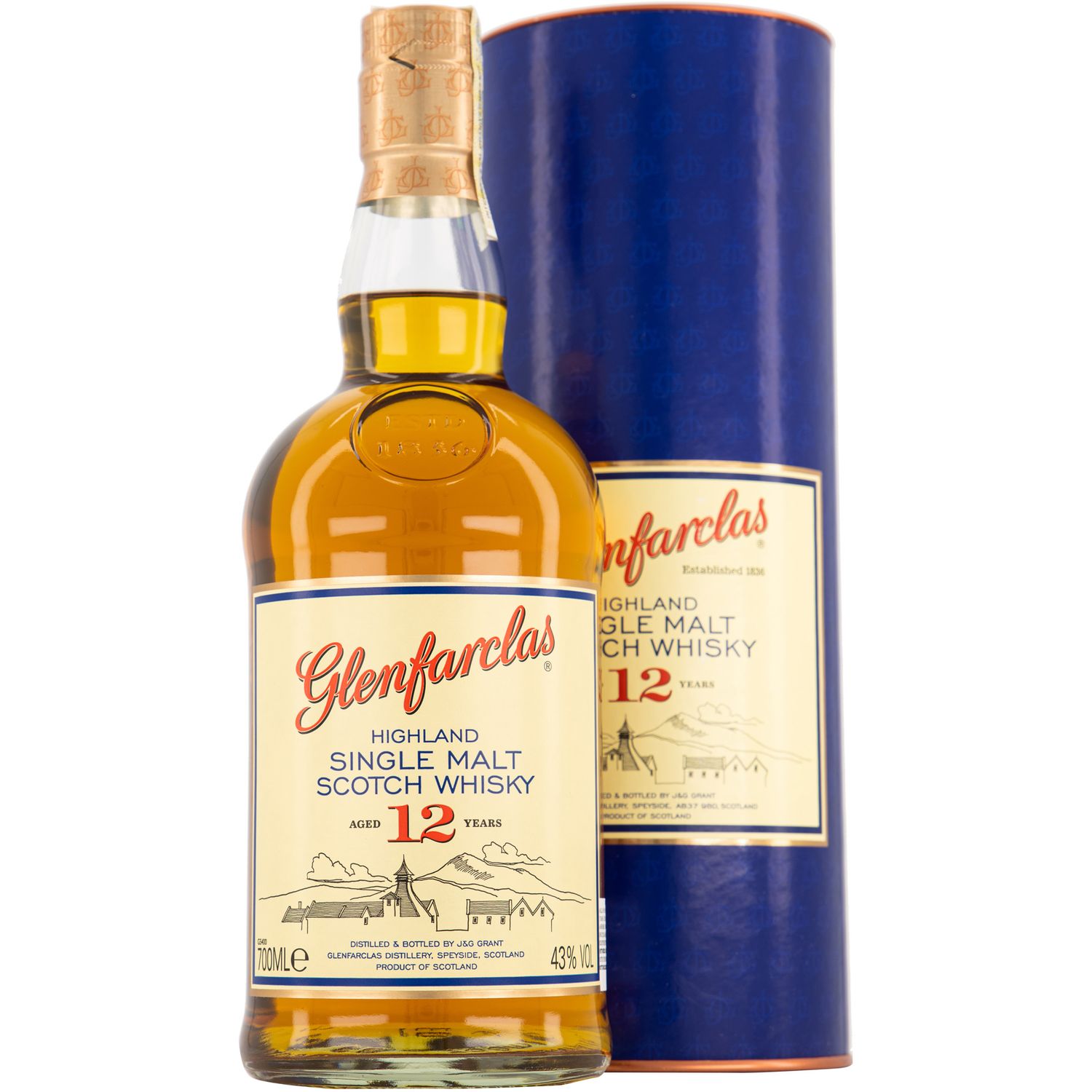 Whisky Glenfarclas 12YO, 43%, 0.7l fotografia produsului