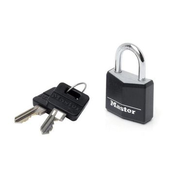 Lacat din aluminiu protejat master lock 9130eurdblk, corp 30mm, clasa securitate 4/10 cheie