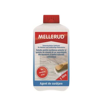 Solutie pentru indepartarea urmelor de ciment de pe suprafetele din marmura si piatra mellerud, 1 l