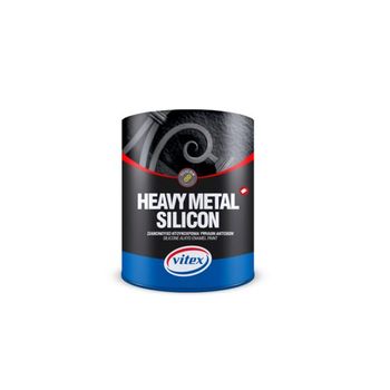 Email alchidic siliconat metalizat vitex heavy metal silicon, 740 argintiu, 750 ml