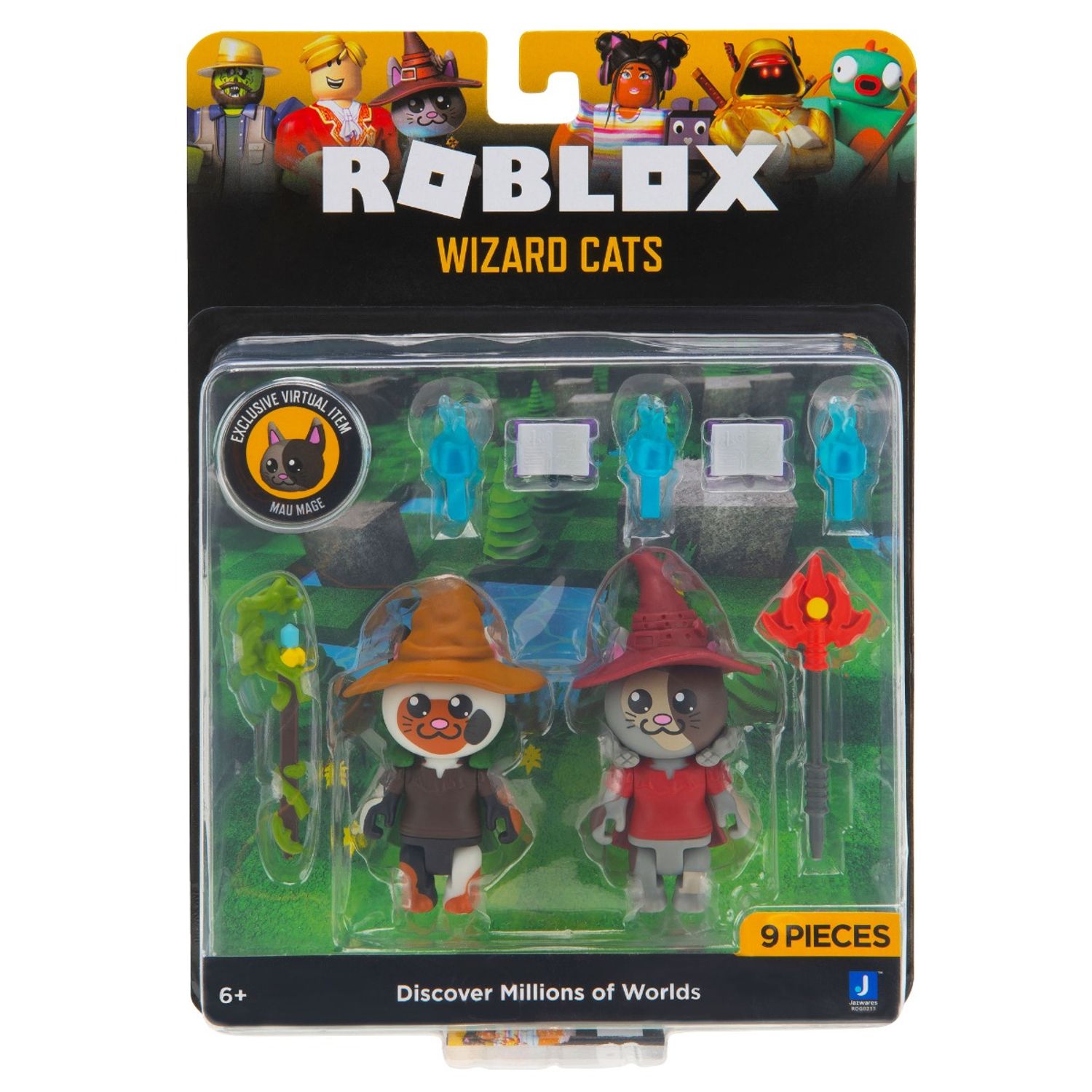 ROBLOX Celebrity Pachet cu 2 figurine (Mage Cat: Mayhem) S8 fotografia produsului