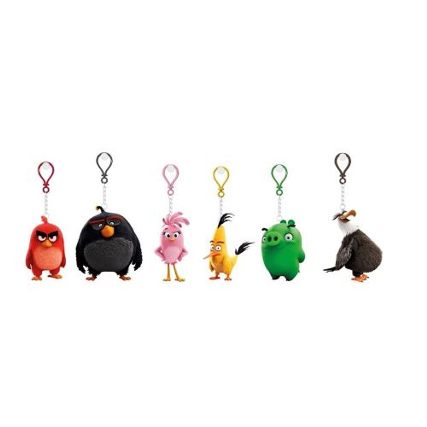 ANGRY BIRDS - 3D PLASTIC FIGURE WITH PLASTIC CLIP , SIZE 7-8,5 CM fotografia produsului