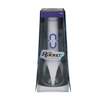 Rocket machine microfon cu amplificator si boxa alb