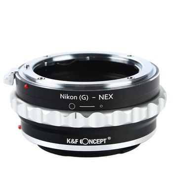 K&f concept nikon(g)-nex adaptor montura nikon(g) la sony e-mount (nex) kf06.070