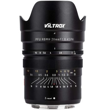 Obiectiv manual viltrox 20mm f1.8 wide-angle pentru sony e-mount full frame