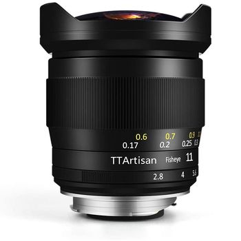 Obiectiv ttartisan fisheye 11mm f2.8 negru pentru leica m-mount