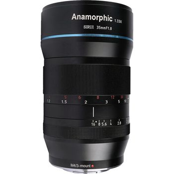 Obiectiv sirui 35mm f/1.8 anamorphic 1.33x pentru nikon z-mount
