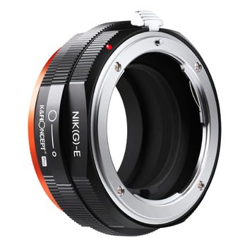 Adaptor montura k&f concept m18105 nik(g)-nex pro de la nikon(g) la sony e-mount (nex) kf06.438