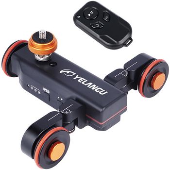 Auto dolly-mini slider electric yelangu lx4 cu telecomanda pentru camere si smartphone