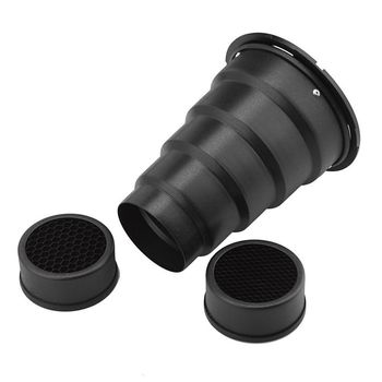 Snoot cu grid 250mm pentru blitz de studio cu montura universala