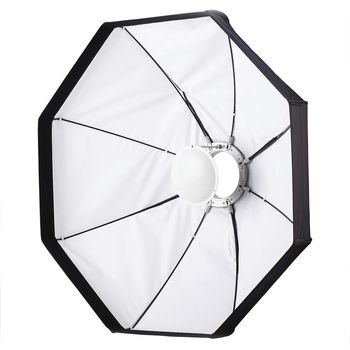 Reflector beauty dish pliabil alb 100cm cu montura bowens