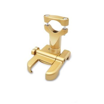 Suport bicicleta c-1 gold din aluminiu pentru smartphone cu rotire 360