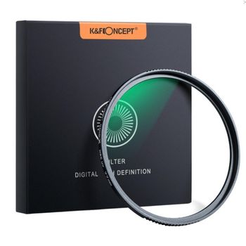 Filtru k&f concept slim green nano-x mc uv 62mm german optics schott b270 kf01.1068