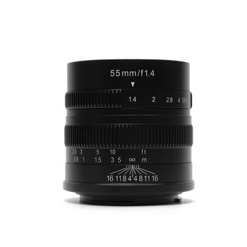 Obiectiv manual 7artisans 55mm f1.4 negru pentru canon eos-m mount