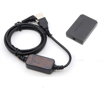 Ac adapter usb ack-e12 coupler dr-e12 lp-e12 replace canon