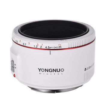 Yongnuo YN 50mm f1.8 II Alb pentru Canon EOS elefant.ro imagine noua 2022