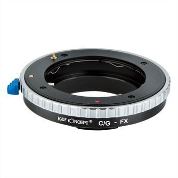 K&f concept c/g-fx adaptor montura de la contax g la fujifilm fx kf06.325